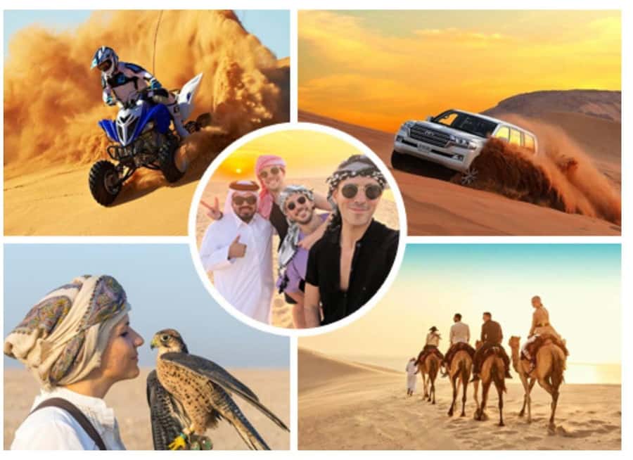 Doha:ATV,Quad or Buggy Dune Bashing,CamelRide & Sandboarding - The one-hour ride south from Doha