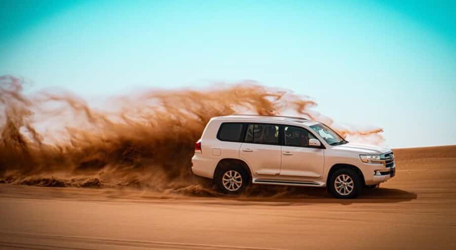 Doha: Desert All Activities ATV Quad Bike, Dune Bashing - Dune bashing on the way to the inland sea