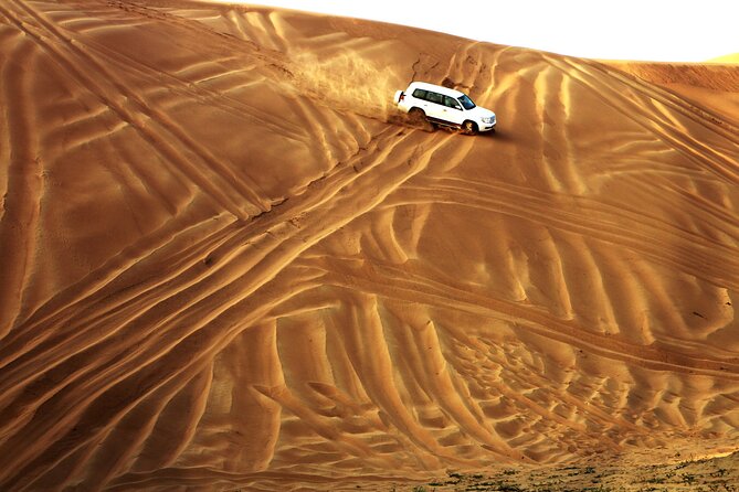 Doha Desert Safari Full day With Dinner,Dune Bashing,Sandboarding - Sealine Beach and the First Desert Views