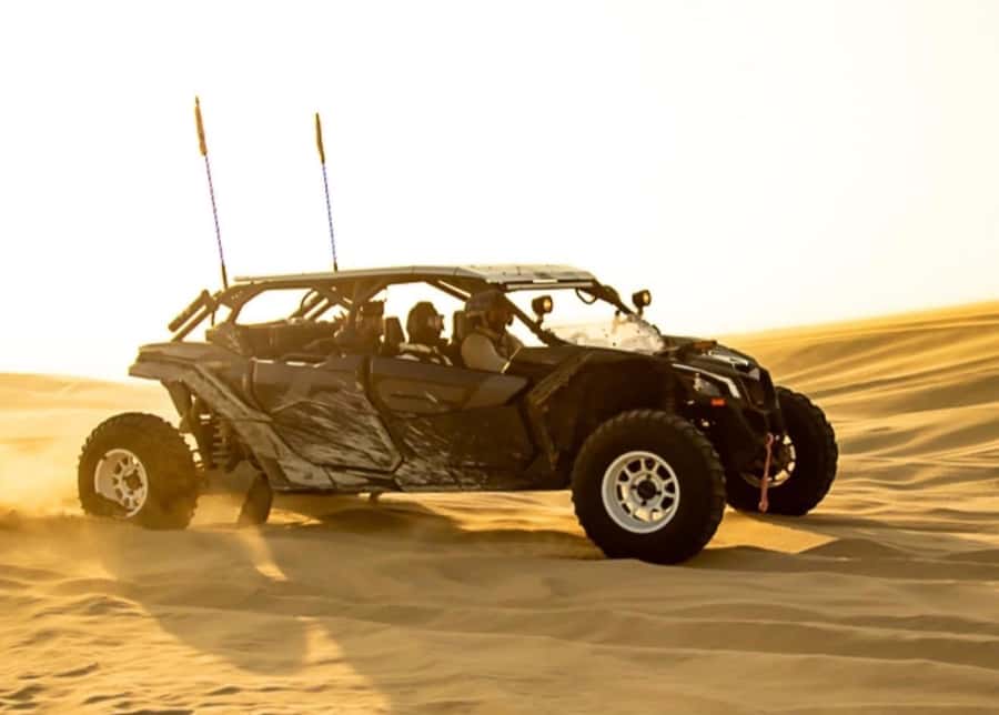 Doha: Desert Safari, Quad Bike, Camel Ride & Inland Sea Tour - Dune bashing toward the Inland Sea