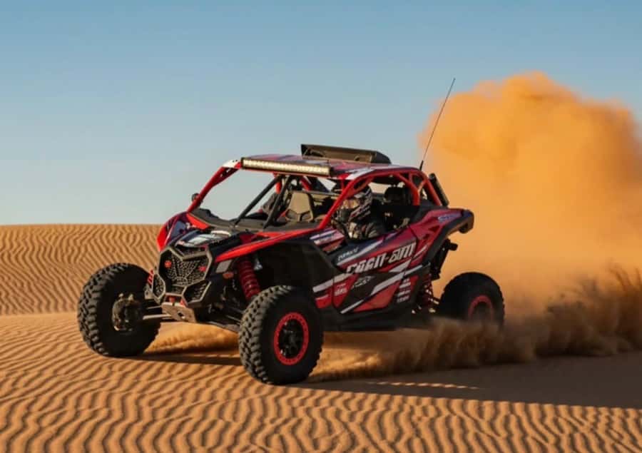 Doha: Desert Safari, Quad Bike, Camel Ride & Inland Sea Tour - Quad biking at the first desert stop