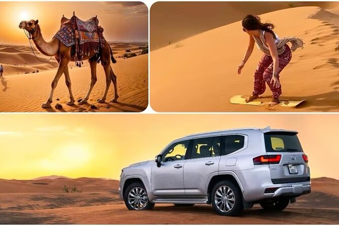 Doha: Desert Safari, Sand Boarding, Camel Ride & Inland Sea - From Doha to the open sand