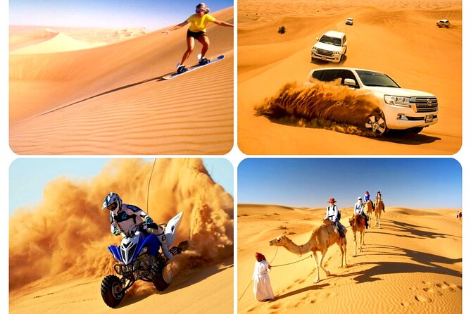 Doha: Desert Safari, Sand Boarding, Camel Ride & Inland Sea Tour - Sealine Beach, tea, and the camel stop