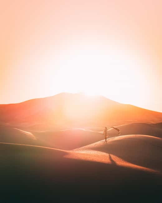 Doha: Desert Safari, Sandboarding, Camel Ride and Inland Sea - Sandboarding above the dunes