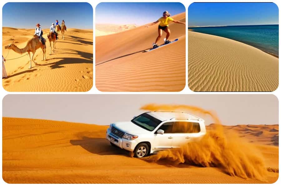 Doha: Desert Safari with Camel Ride Family Friendly Tour - A four-hour route from Doha to the Inland Sea
