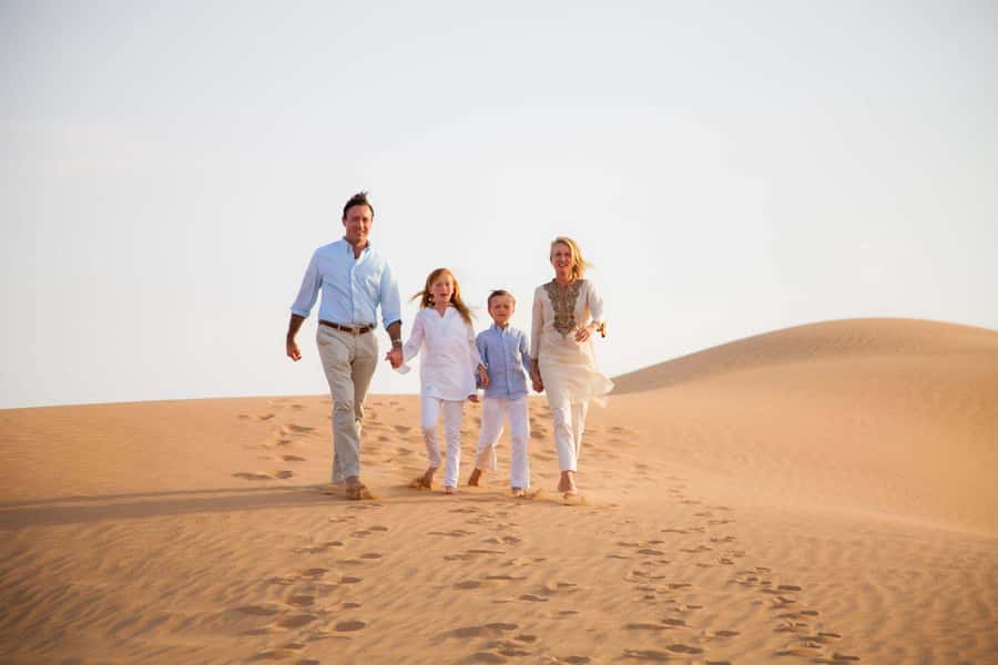 Doha: Desert Safari with Camel Ride Family Friendly Tour - Camel riding and falcons at Ash Shaqra’