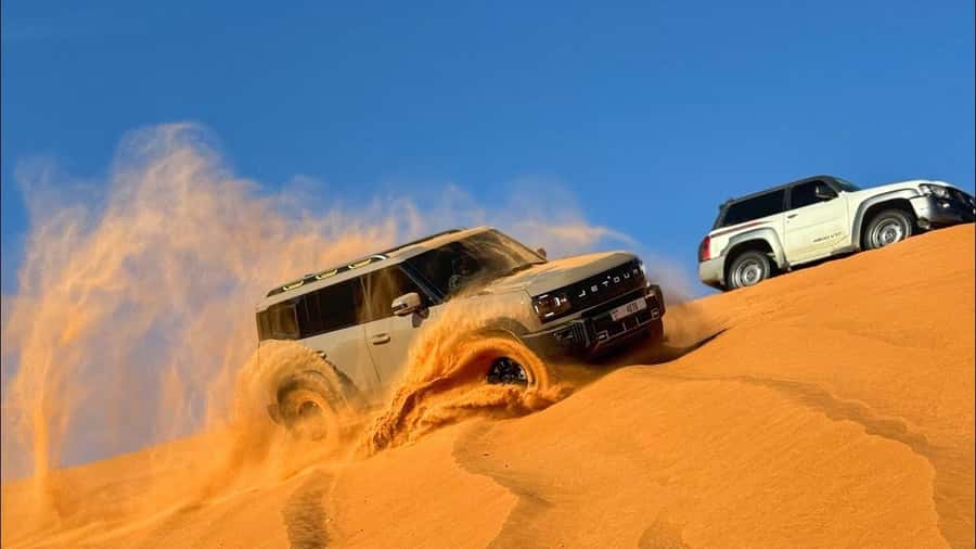 Doha: DesertSafari with Quad Bike, Camel Ride & Sandboarding - The camel stop and Arabic hospitality