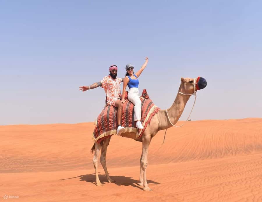 Doha: DesertSafari with Quad Bike, Camel Ride & Sandboarding - Family, couple, and solo suitability