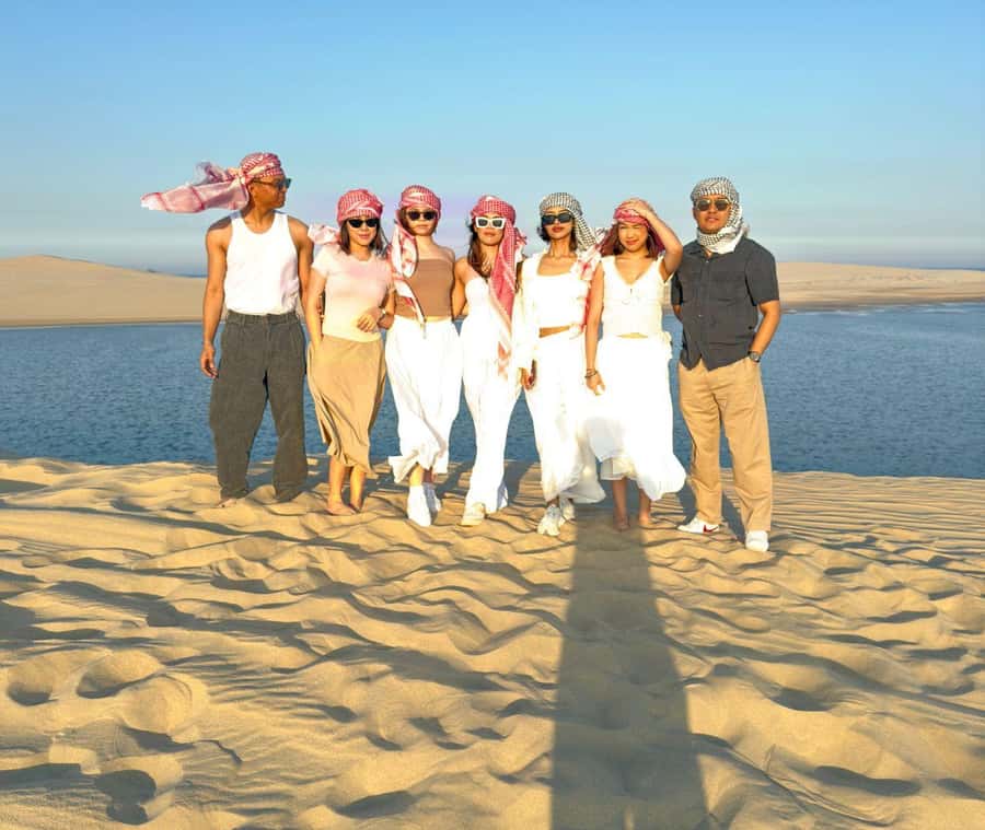 Doha: Guided Desert Safari Tour with Pickup & Drop Service - Mesaieed and the main dune-bashing run