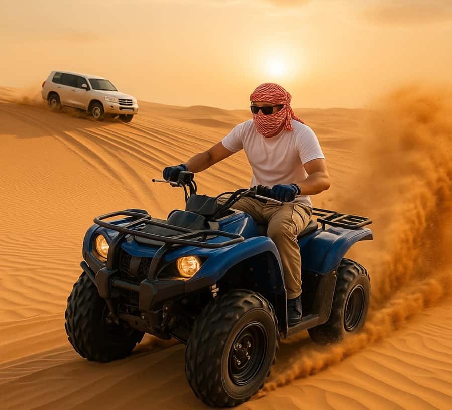 Doha: Half Day Desert Safari, Dune Bashing, Camel Ride - Sandboarding on the dunes