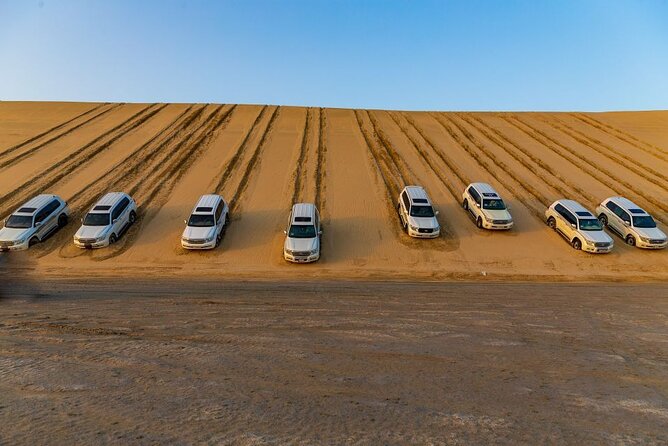 Doha Half Day Desert Safari Dune Bashing CamelRide & Sandboarding - Dune bashing across the rolling sand