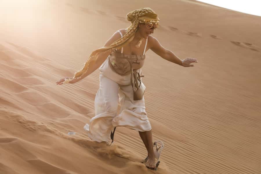 Doha: Half-Day Desert Safari, Quad Bike, Camels & Inland Sea - Sandboarding on Qatar’s high dunes