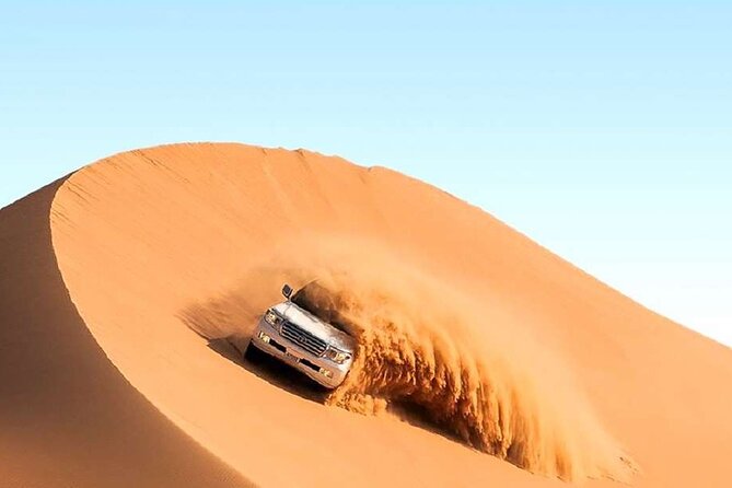Doha Half Day Desert Safari with Camel Ride and Sand Boarding - Sealine Beach: camel ride, tea, and tire preparation