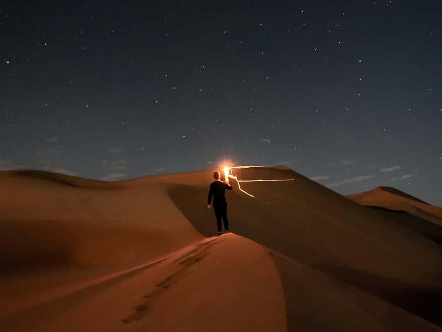 Doha: Private Desert Safari at Night with Stargazing - Dune bashing toward the Inland Sea