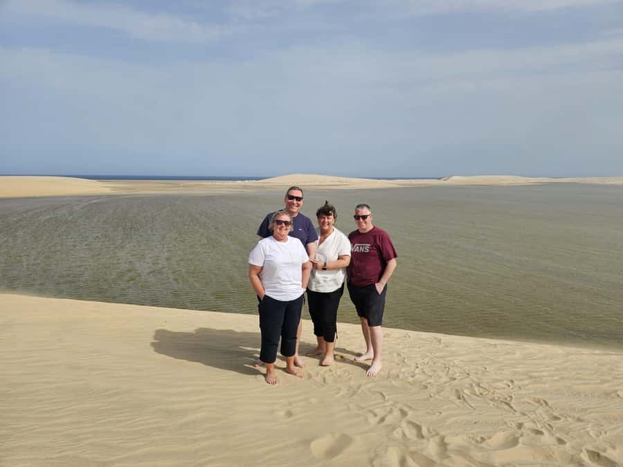 Doha:Private Desert Safari, Falcon, Sandboarding,inland sea - Sealine Beach: a gentle start with camels and photos