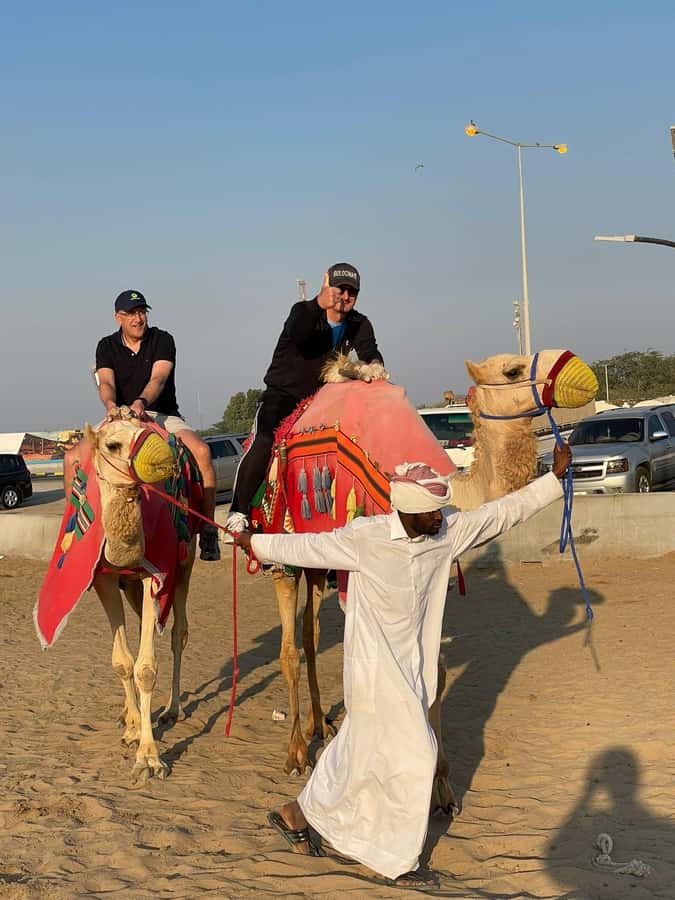 Doha Private Desert Safari, inland sea, sand boarding - One hour on the dunes: sandboarding and dune bashing