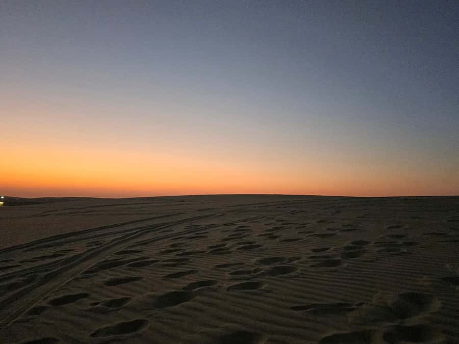 Doha Private Desert Safari, inland sea, sand boarding - The ride back to Doha