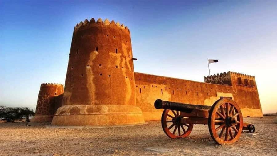 Doha: Private North Qatar Tour, Mangroves, & Zubara Fort - Purple Island’s quiet coastal walk