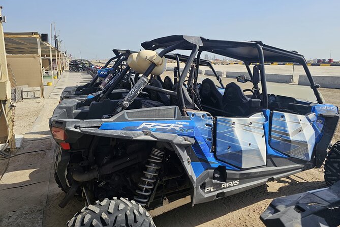 Doha Qatar ATV Quad Bike Buggy Dune Bashing and Camel Ride - The Inland Sea is the trip’s big geographic payoff