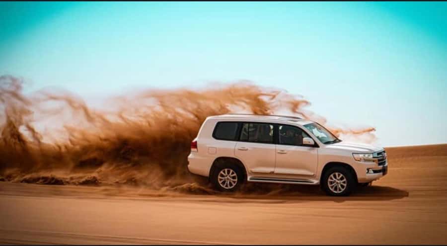 Doha: Relax Desert Safari, Camel Ride, Inland Sea, Swimming - Dune bashing adds the adrenaline