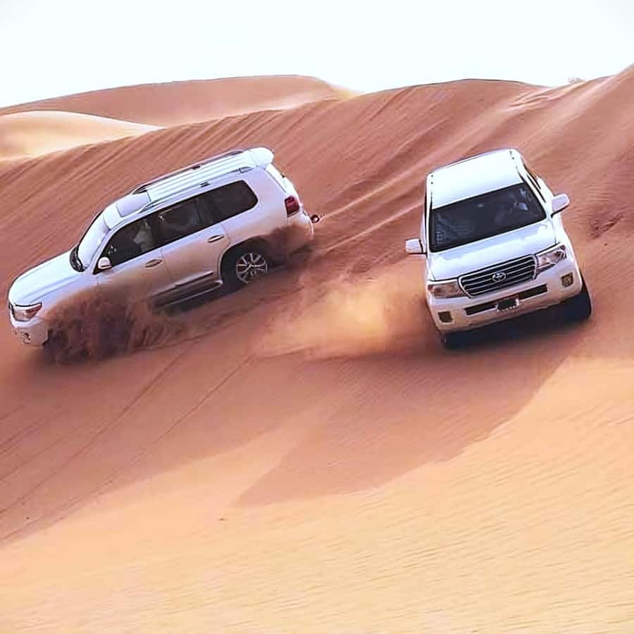 Doha Safari: ATV Ride, Dune Bashing, & Sandboarding Fun - Seeing the Inland Sea near Saudi Arabia