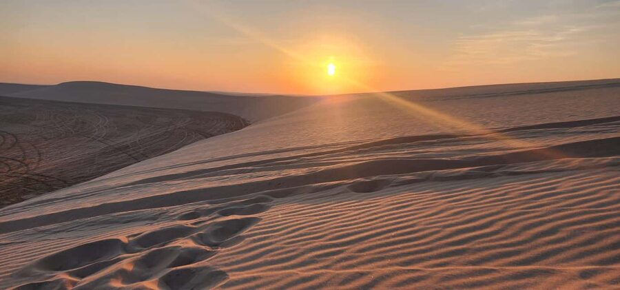 Doha: Safari, Camel Ride, Sandboarding and Inland Sea Tour - Sandboarding for a second burst of action