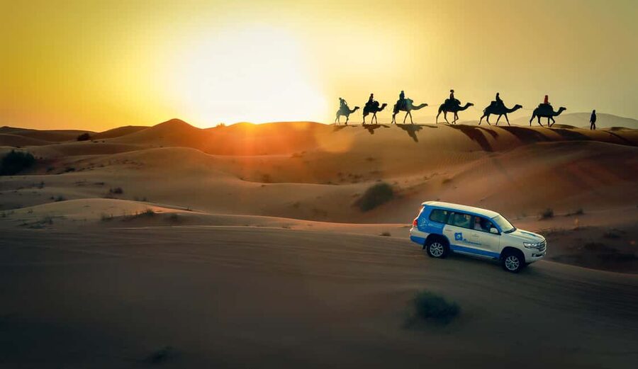 Doha: Sunset Desert Safari, ATV, Camel Ride and Sandboarding - A Five-Hour Route From Doha to the Inland Sea