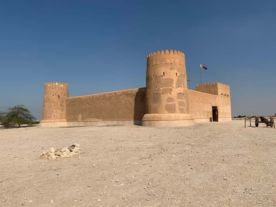 Doha: Zubara UNESCO Site, Mangroves & Jumail Village - Mangroves, Purple Island, and quiet coastal scenery