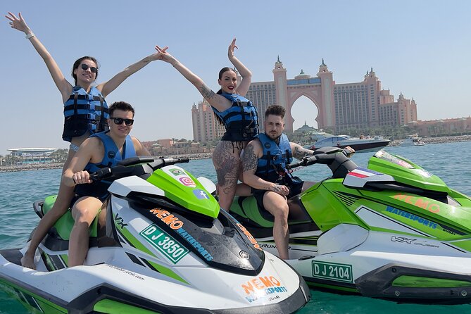 Dubai 1h Jet Ski, Burj Al Arab, Atlantis, Ice Cream, Photo, Video - Learning to handle the jet ski