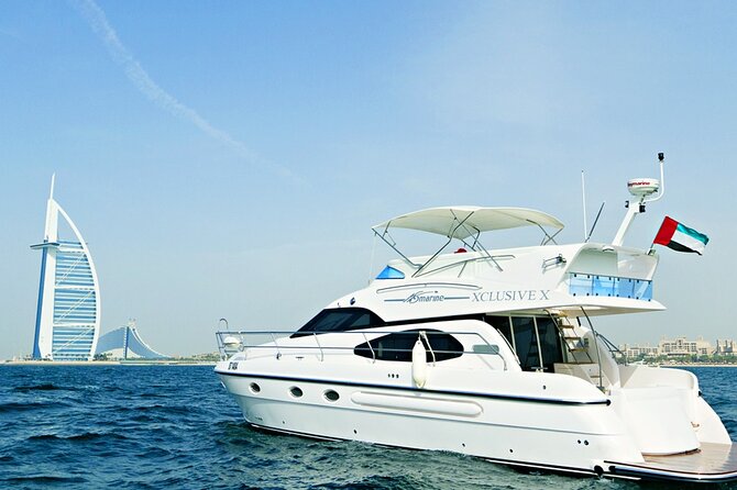 Dubai 3 Hour Private Luxury Yacht Charter with Jet Ski Option - Palm Jumeirah and the Atlantis View