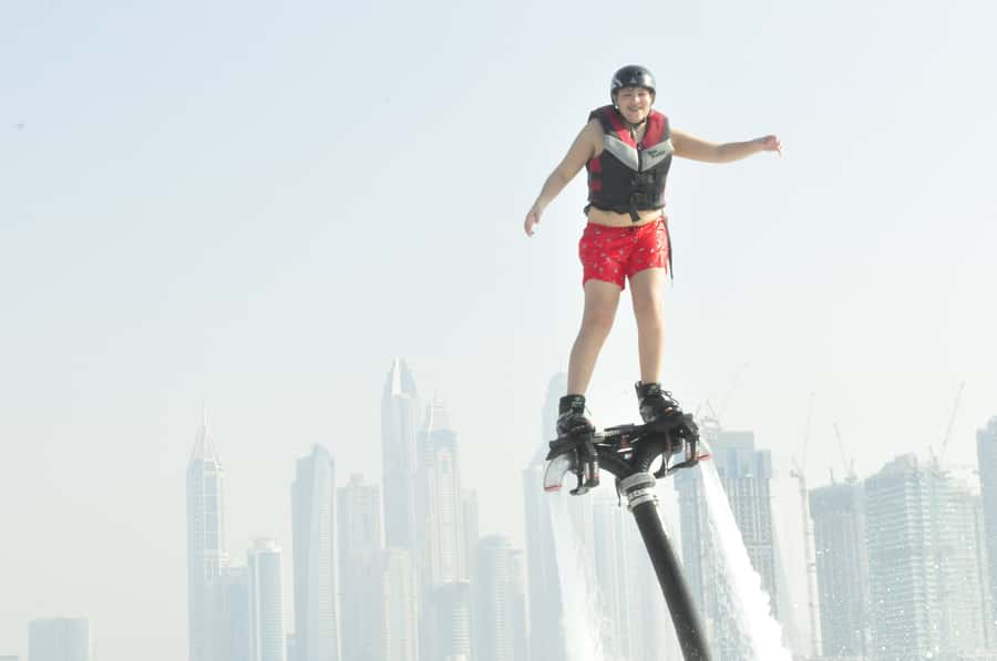 Dubai: 30-Min Flyboard Beginner Session at The Palm Jumeirah - Taking off from The Palm Jumeirah