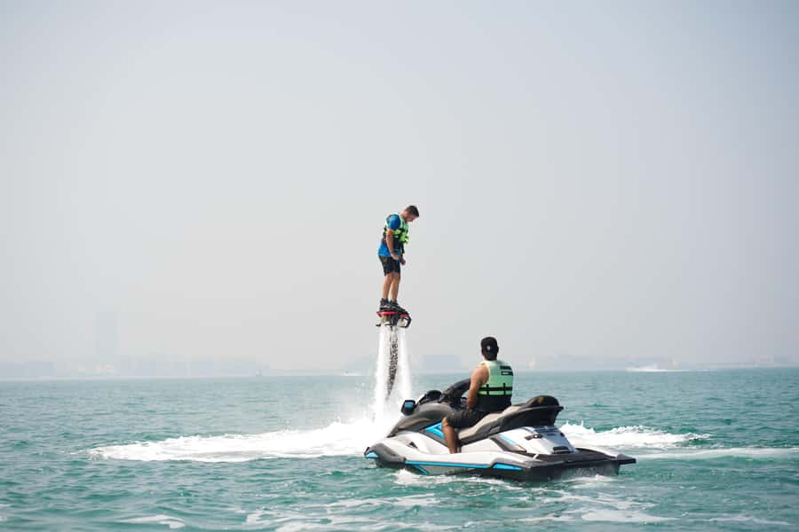 Dubai: 30-minute Flyboard with Instructor and Free Ice Cream - Learning to balance before attempting tricks