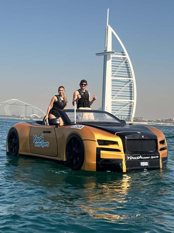 Dubai: 30-Minute Jet Car Tour of Burj Al Arab with Ice Cream - Speed beside Palm Jumeirah