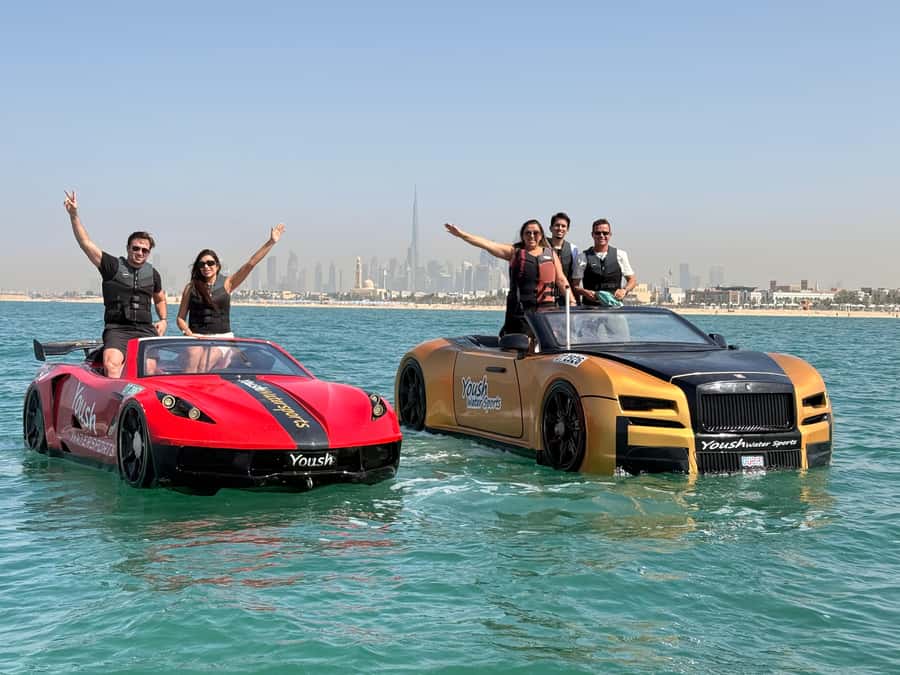 Dubai: 30-Minute Jet Car Tour of Burj Al Arab with Ice Cream - Safety instructions before the throttle