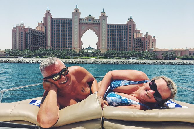 Dubai 3h Sea escape: Swim! Tan! Sightsee! - Palm Jumeirah and Atlantis the Palm