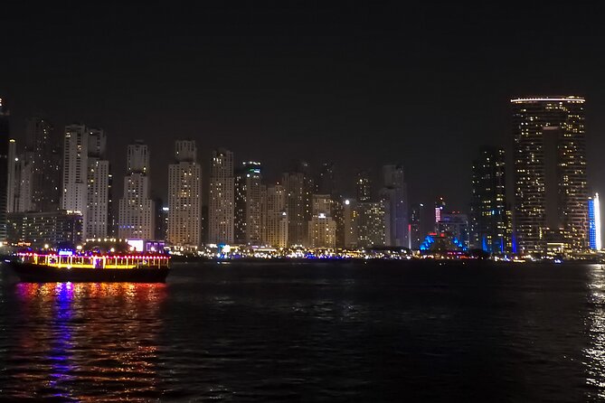 Dubai 5 Star Marina Dhow Cruise Dinner with Transfers - Cayan Tower and the famous twisted silhouette