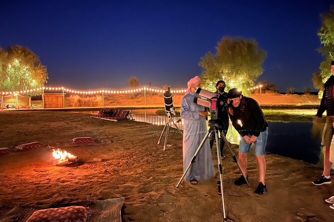 Dubai: Al Marmoom Oasis Vintage Safari: Camels, Stargazing & Meal - A brief camel ride, not a long trek