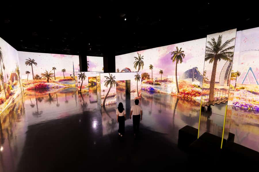 Dubai: Arte Immersive Museum Entry Ticket - Waterfall Infinite plays with scale