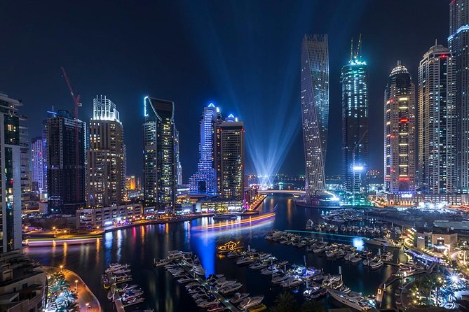 Dubai At Night Tour with Pick up Included - Jumeirah Beach and the Burj Al Arab photo stop
