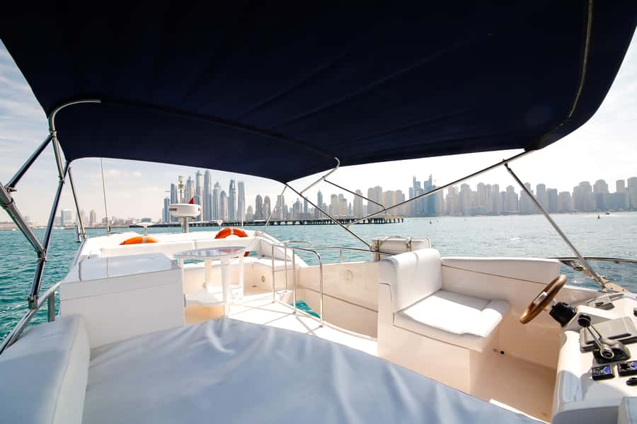 Dubai: Atlantis and Burj Al Arab Cruise on Luxury Yacht - Dubai Marina and JBR set the scene