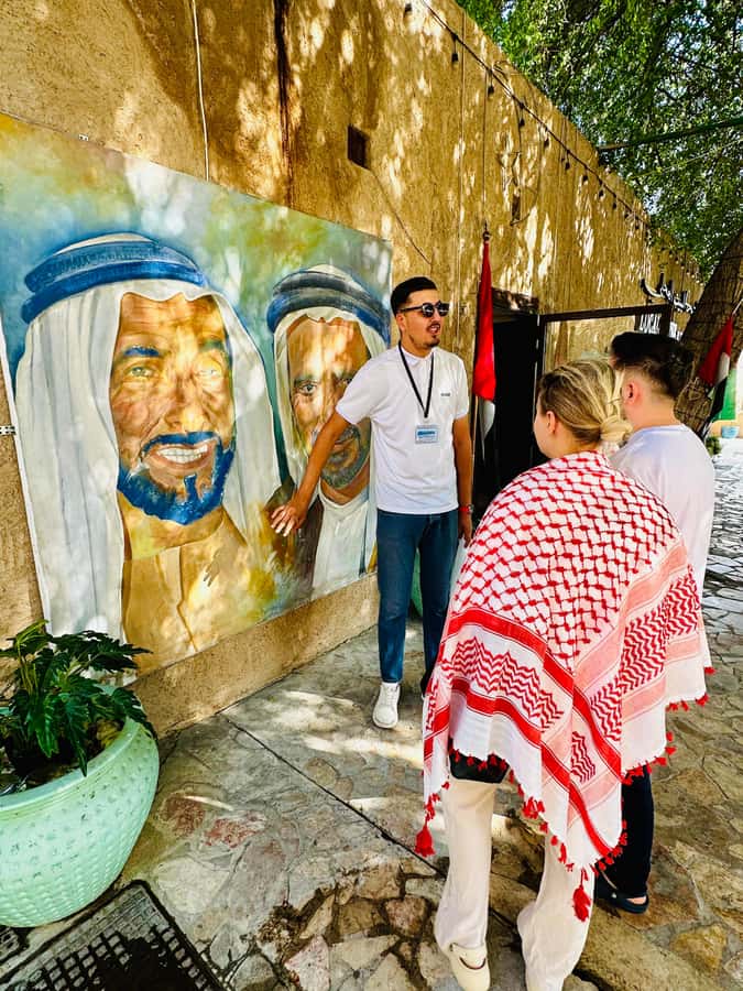 Dubai: Authentic Old Town, Souks, Tastings & Abra Boat Tour - Starting at Al Fahidi with tea, shade, and old houses