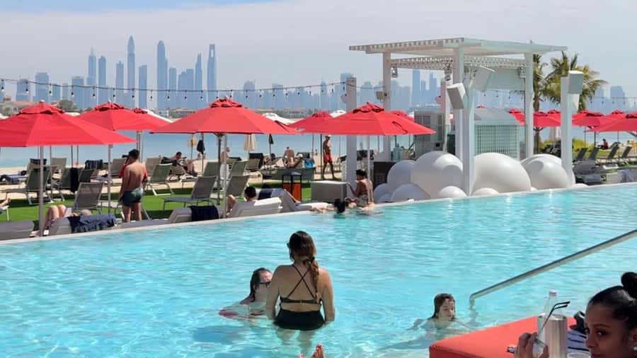 Dubai: Beach Day on the Palm with Skyline Views - The view from Palm Jumeirah