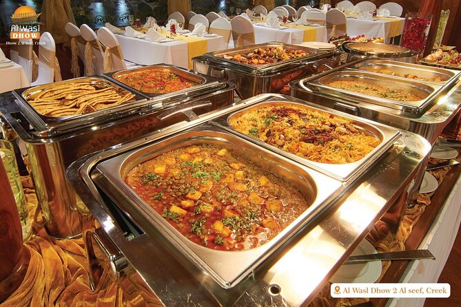 Dubai Best Dhow Cruise Dinner Buffet (Multi Cusine) - Buffet dinner with Arabic, Asian, and continental choices