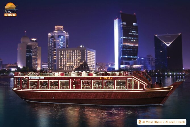 Dubai Best Dhow Cruise Dinner Buffet (Multi Cusine) - Tanora dance, puppet show, and onboard atmosphere