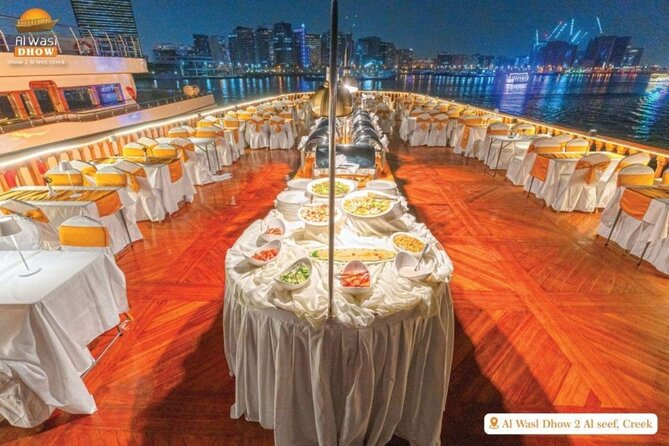 Dubai Best Dhow Cruise Dinner Buffet (Multi Cusine) - The two-hour route past old Dubai