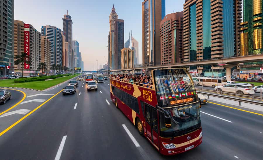 Dubai: Big Bus Hop-On Hop-Off Tour & Optional Dhow Cruise - Blue Route: Palm Jumeirah, Marina, and Jumeirah sights