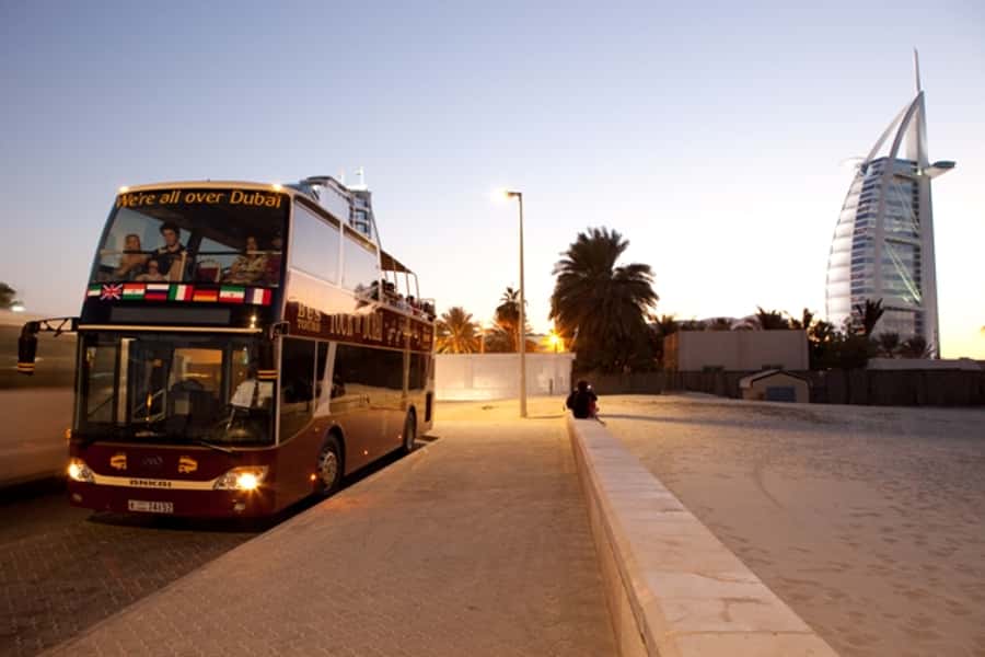 Dubai: Big Bus Panoramic Night Tour & Optional Dinner Cruise - How to get the best seat and clearest commentary