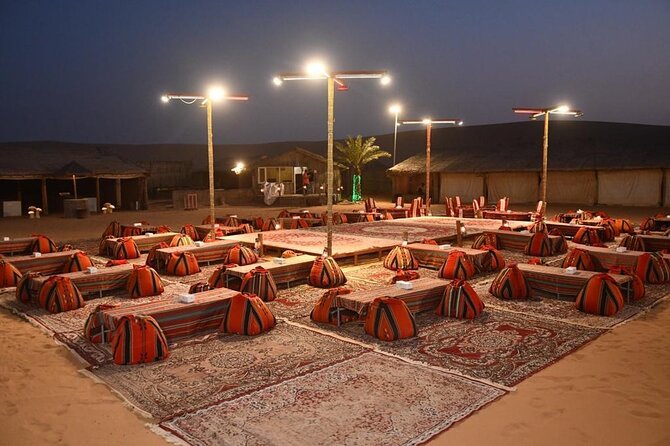 Dubai: Buggy Dune Bashing, Sand Boarding, Camel Ride & Show - From open dunes to a Bedouin-style camp