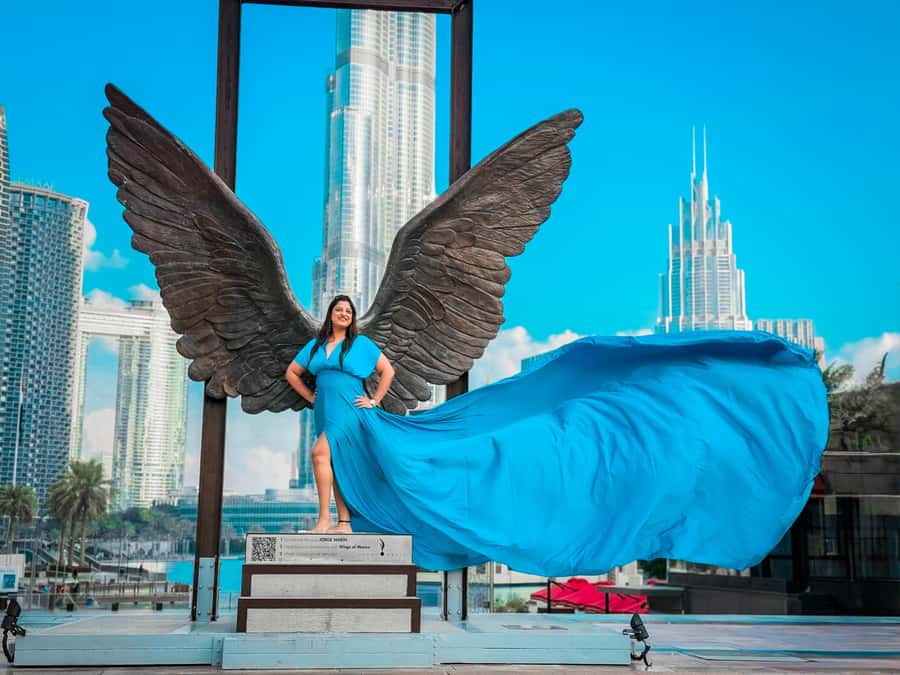 Dubai: Burj Khalifa Flying Dress Videography Shoot - A polished Dubai shoot, not a regular sightseeing tour