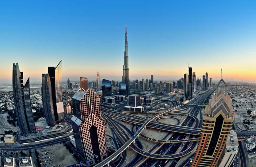 Dubai by Night City Tour with Fountain Show - Sheikh Zayed Road: Dubai’s best moving panorama